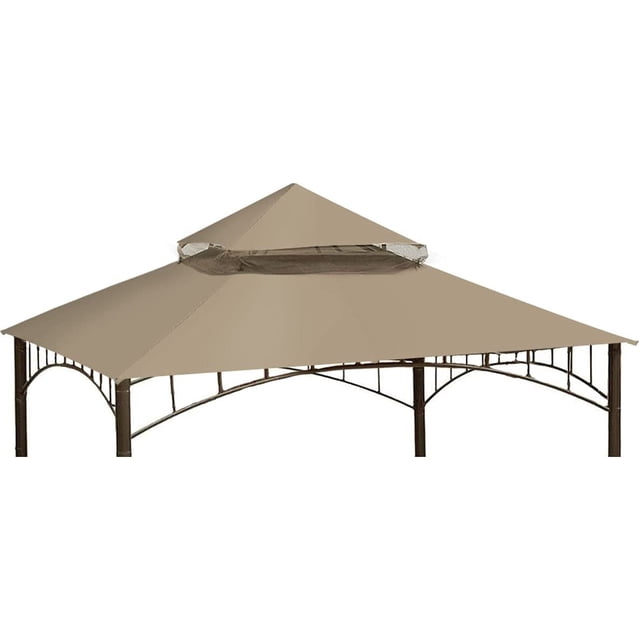 Ontheway Techo de toldo de repuesto para gazebo Target Madaga modelo L-GZ136PST (beige1) BWKJ Otros Deportes y Recreación