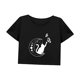 thumbnail image 3 of Camiseta corta para mujer, camiseta corta para entrenamiento de verano, para senderismo, viajes, desplazamientos M, 3 of 7
