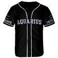 thumbnail image 2 of Lotusprinthandmade Personalized Name Aquarius Zodiac Baseball Jersey XS-5XL Multicolor, zodiac aquarius shirt, zodiac baseball jersey, aquarius baseball jersey, 2 of 5