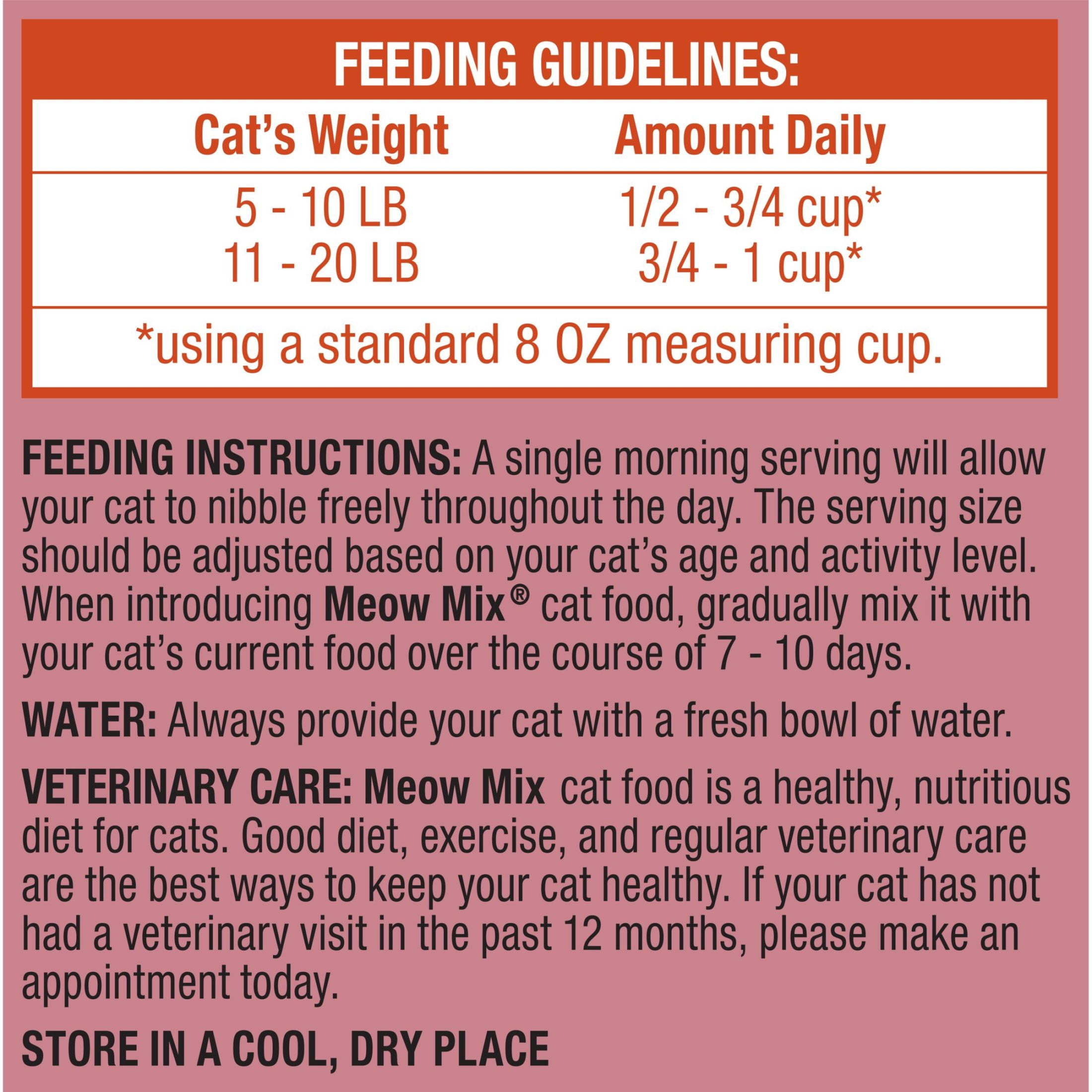 (2 pack) Meow Mix Gravy Bursts Gravy Filled Pieces Savory Chicken Flavors, Dry Cat Food, 13.5 lb. Bag