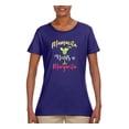 thumbnail image 2 of Wild Bobby, Mamacita Needs a Margarita Mother's Day Womens Graphic Tee, Purple, Large, 2 of 6