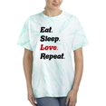 thumbnail image 1 of Eat Sleep Love Repeat Tie Dye Cyclone Women -Smartprints Designs, Female Large, 1 of 2