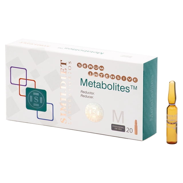 Mesoterapia Simildiet Laboratorios Metabolites reductor de peso y grasa 20 ampolletas de 2ml