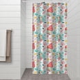 thumbnail image 2 of Colorful Mermaid Princess Pattern Shower Curtain 36"x72" ,Bathroom Decorative Shower Curtains Set with 12 Hooks,Modern Waterproof Washable Shower Curtain, 2 of 6