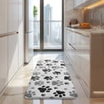 thumbnail image 4 of Grey Dog Paw Footprint Kitchen Rug Mat,Kitchen Runner Rugs Non Skid Washable,Decorative Kitchen Floor Mats for Kitchen,Sink,Laundry,17"x47.2", 4 of 7