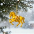 thumbnail image 5 of Taicans ‌2025 Christmas Horse Ornament - Acrylic Horse Tree Decor with Rhinestones,Gift for Christmas,Horse Lover's Holiday Decor,2D Equestrian Holiday Ornament‌, 5 of 6