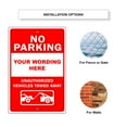 thumbnail image 3 of Please Your Wording Here Novelty Display Outdoor Indoor Unique Aluminum Metal Sign 8"x12", 3 of 5