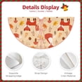thumbnail image 3 of Xecao Cute Foxes Pattern Christmas Tree Skirt Round Xmas Tree Mat Base Cover for Holiday Home Decorations-48", 3 of 6