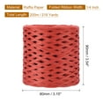thumbnail image 2 of Uxcell Raffia Paper Craft Ribbon, 1/4 Inch 218 Yards Raffia String Packing Paper Twine, Red, 2 of 6