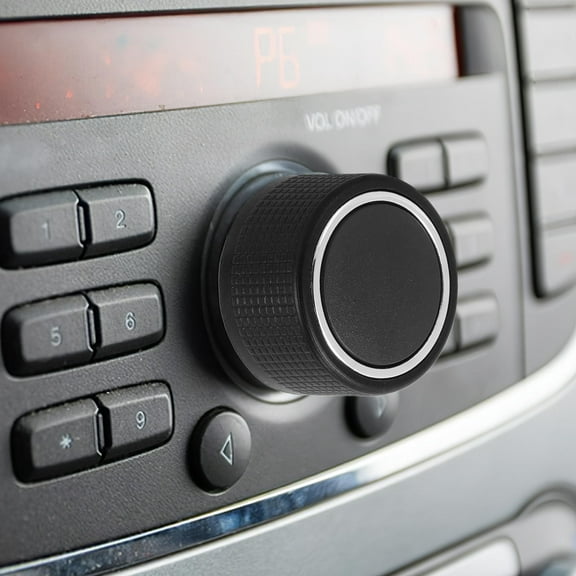 DEEPCRAFF 1Pcs Car Radio Knob for Audio Volume Adjustment 0.98X0.98X0.59in