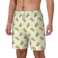 thumbnail image 2 of Balery Corn Mens Swim Trunks Swim Shorts for Men Quick Dry Inseam Beach Shorts with Compression Liner Pocket-3X-Large, 2 of 9