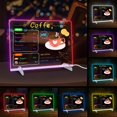 thumbnail image 2 of LED Note Board With 7 Colors Includes Adapter 13 X10 Led Drawing Board For Kids Light Up Dry Erase Boards With 7 Markers Soft Cloth Hanging Chain Holiday,20*20cm, 2 of 4