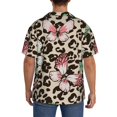 thumbnail image 3 of Sikiie Leopard Dots Men's Wrinkle Free Untucked Cuban Shirt Business Casual Button Down Shirts Short Sleeve ShirtSmall, 3 of 5