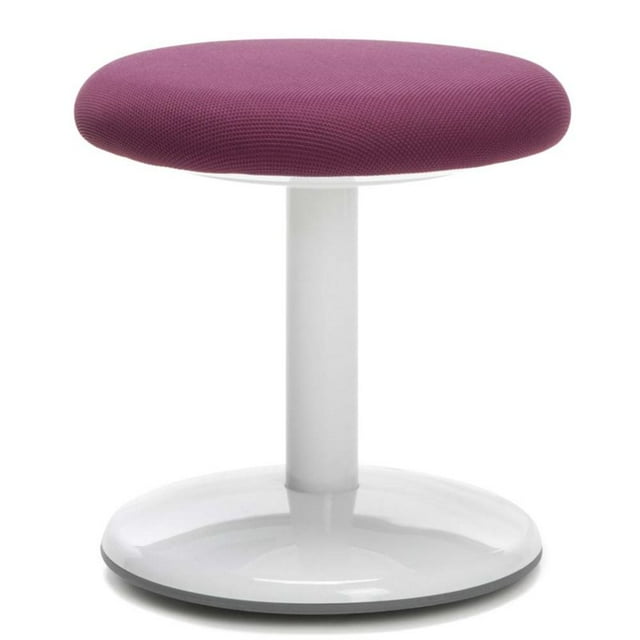OFM Orbit 14" Round Backless Fabric Active Stool in Purple