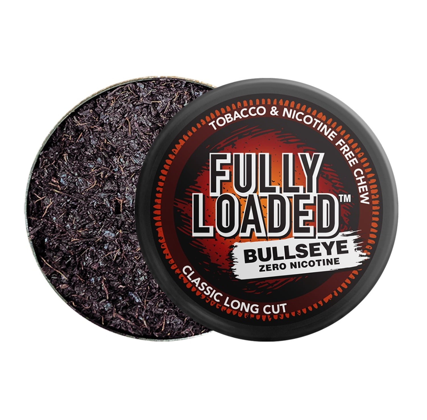 Fully Loaded Chew Tobacco and Nicotine Free Classic Bullseye Long Cut