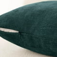 thumbnail image 4 of SUSIELADY Pack of 2 Decorative Throw Pillow Covers, 18x18 Inch, Soft Textured Square Cushion Covers with Zipper for Sofa, Couch, Bed, Living Room, Farmhouse, Cozy Accent Pillows, Dark Blue-Green, 4 of 6