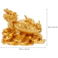 thumbnail image 2 of 1 pieza Estatua de tortuga dragón Feng Shui Decoración de tortuga Figura de tortuga dragón, 2 of 7