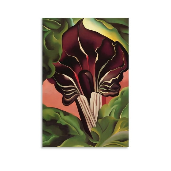 Jack-in-the-Pulpit II (1930) by Georgia OKeeffe Painting Poster Picture Print Wall Art Poster Painting Canvas Posters Artworks Gift Room Aesthetic 12x18inch(30x45cm)