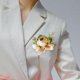 thumbnail image 5 of Ramillete para mujer y hombre mayimx ramo de boda flores artificiales AMARILLO Rosa amarilla Ramilletes de muñeca, 5 of 7
