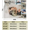 thumbnail image 3 of Personalised Collage Blanket with Picture Text Photo for Wedding, Customised Throw Blankets for Couples Lovers Family Adults Kids Boyfriend Girlfriend, 8 Photos, 100x125cm, 3 of 5