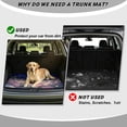 thumbnail image 4 of Xixirimido Universal Car Trunk Mat All Weather Trunk Protection Cargo Liner, Durable Non-slip Cargo Mat Rear Trunk Liner Car Accessories, Cat Daisy Starry Night, 4 of 7