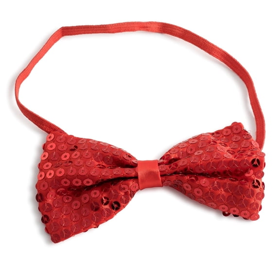 Dress Up America Red Sequined Bow Tie - One Size Fits All - Kids