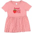 thumbnail image 3 of Inktastic Sweet One Strawberry Birthday Girls Baby Dress, 3 of 5