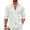 White, variant on Coshow Mens Cuban Guayabera Shirt Casual Button Down Shirts Long Sleeve Summer Beach Shirts