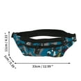 thumbnail image 2 of Unique Bargains 1 Pc Fanny Pack Thin Camo Waist Bag Blue, 2 of 5