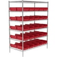 thumbnail image 4 of Akro-Mils 30150 Plastic Shelf Bins, Heavy Duty Storage Bins for Garage, Closet, and Drawer Organization, 12-Inch x 8-Inch x 4-Inch, Red, 12-Pack, 4 of 7