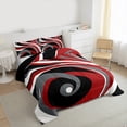 thumbnail image 3 of Feelyou Vintage Geometric Bedding Comforter Set for Adult, Chic Abstract Twin Comforter Sets, Minimalst Mid Century Reversible Bedding Set, Ultra Soft Home Decor, 2pcs, 3 of 8