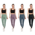 thumbnail image 6 of BeautyIn Womens Capri Workout Pants with Pockets Yoga Pants High Waisted Stretch Leggings, 6 of 7