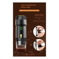 thumbnail image 3 of 60ml Máquina de Café Espresso Portátil Cafetera Máquina de Café Espresso Eléctrica para Acampar Viajes Oficina RV, A, 3 of 7