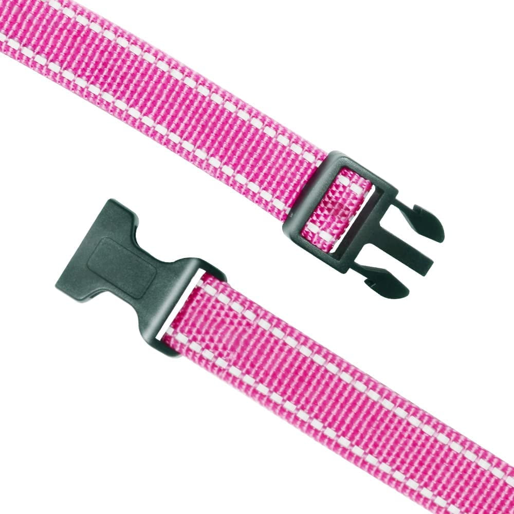 Paipaitek Shock Collar Replacement Strap, Reflective Adjustable Dog Replacement Collars Fits Most of Pet Fence and Bark Collars Receivers - Durable & Adjustable -2 Pack