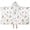 White Fairy Castle-1, variant on White Fairy Castle Pattern Hooded Bath Towel,50"x30" for Ages 3 To 12 Kids, Quick Dry Lightweight Soft Microfiber Hood Beach Towel Cover Up for Kids