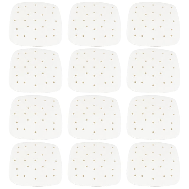 100 hojas de papel para hornear para freidora de aire, papel antiadherente para hornear, papel para asar