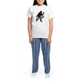 thumbnail image 4 of CafePress - Bigfoot Yeti Sasquatch Wassup Women's Light Pajama - Women's Short Sleeve Print T-Shirt and Pants Light Cotton Pajama Set, 4 of 7