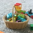 thumbnail image 4 of GASTROPOD 2026 New Easter Basket Easter Candy Storage Basket Decorative Centerpiece Empty Picnic Basket Woven Basket for Candy Gifts Celebration, 4 of 6