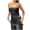 Black, variant on Women's Asymmetrical Tube Top - Side Slit Longline Bandeau, Solid Stretch Fitted Crop Top for Effortless Chic Streetwear & Summer Party