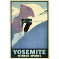 thumbnail image 3 of Vintage Apple Collection 11x14 Black Modern Framed Museum Art Print Titled - Yosemite Winter Sports, 3 of 5