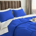 thumbnail image 3 of 1 Piece Honeycomb Design Comforter, 800 TC, 100% Egyptian Cotton, Super King Size Royal Blue Solid, 3 of 5
