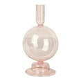 thumbnail image 2 of Damask Rose Candle Glass Candle Holder Artist Creative Vase Exquisite Desktop Ornament Vintage Colored Glass Candlestick Wedding Table Centerpieces Home Decor,Clear Candles And Candlesticks, 2 of 4
