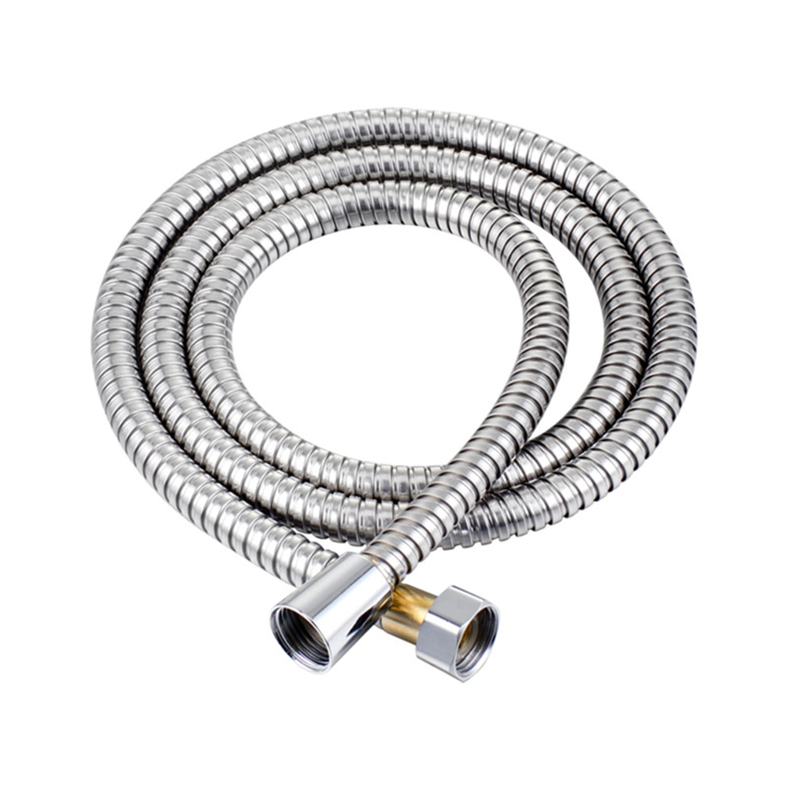 Shower Hose Stainless Steel 79 Inchs Extra Long Chrome Handheld Shower Head Hose Replacement with Brass Nuts 