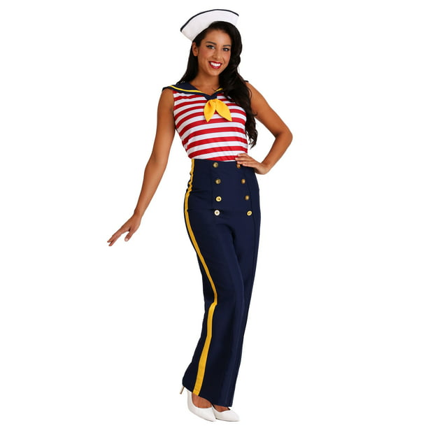 Women's Pin Up Sailor Costume - Walmart.com