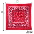 thumbnail image 5 of Motique Accessories 22 Inch Cotton Paisley Bandana, 5 of 6