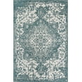 thumbnail image 2 of Jill Zarin Outdoor Collection Area Rug - Dubai (6' 1" x 9' Rectangle Teal/Ivory), 2 of 8