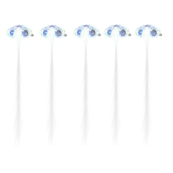 Glowing Hair Barrettes Light Up Hair Clips For Party Bar Dancing Braid Accessories