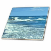 3dRose Ocean Waves - Ceramic Tile, 4-inch