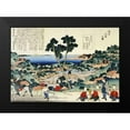 thumbnail image 2 of Hokusai 14x11 Black Modern Framed Museum Art Print Titled - Measuring Land, 2 of 5
