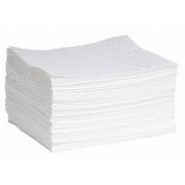 Spilltech Sorbent Pad, 23 gal, 15 in x 19 in, Oil, White, Polypropylene WPL100M